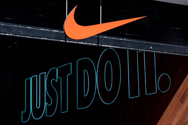 Nike store sign on March 5 in Madrid, Spain. Several companies have closed their branches and stores in Russia after it invaded Ukraine. Inditex...