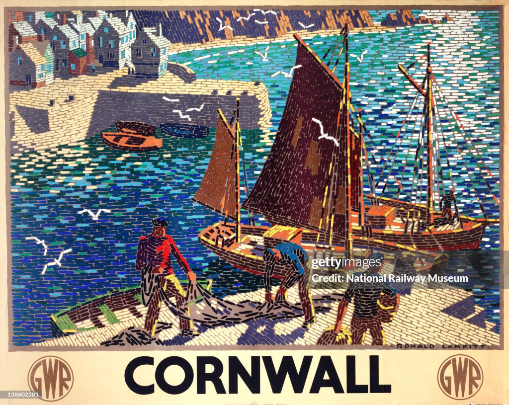 Poster, Great Western Railway, Cornwall by Ronald Lampitt,