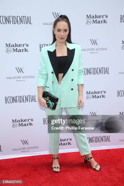 Beau Dunn attends Los Angeles Confidential Magazine hosts annual Women of Influence luncheon at Waldorf Astoria Beverly Hills on March 17, 2022 in...