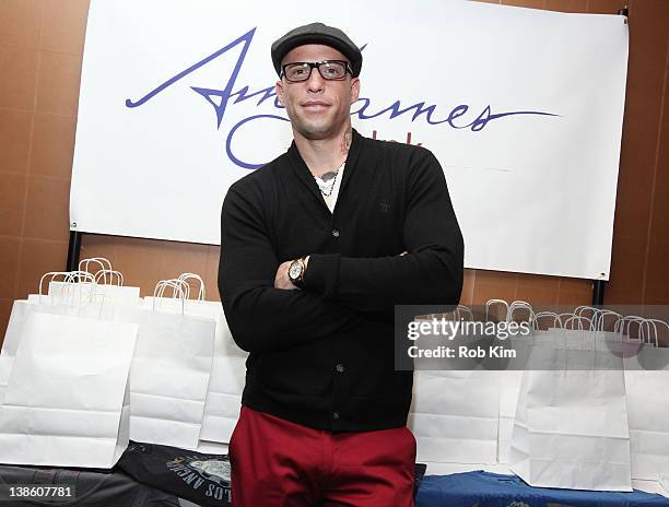Ami James visits The Ami James Ink Tattoo Pop-Up Shop at the Empire Hotel on February 9, 2012 in New York City.