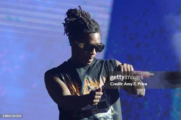 Young Thug performs onstage at 'Samsung Galaxy + Billboard' during the 2022 SXSW Conference and Festivals at Waterloo Park on March 17, 2022 in...