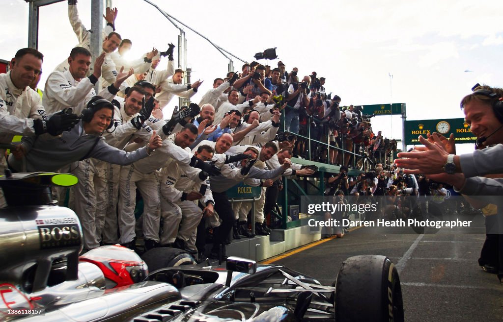 Kevin Magnussen, McLaren, Celebration, 2014 Australian Grand Prix