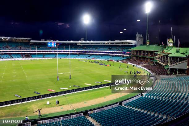 General view ahead of the round two NRL match between the Sydney Roosters and the Manly Sea Eagles at Sydney Cricket Ground, on March 18 in Sydney,...
