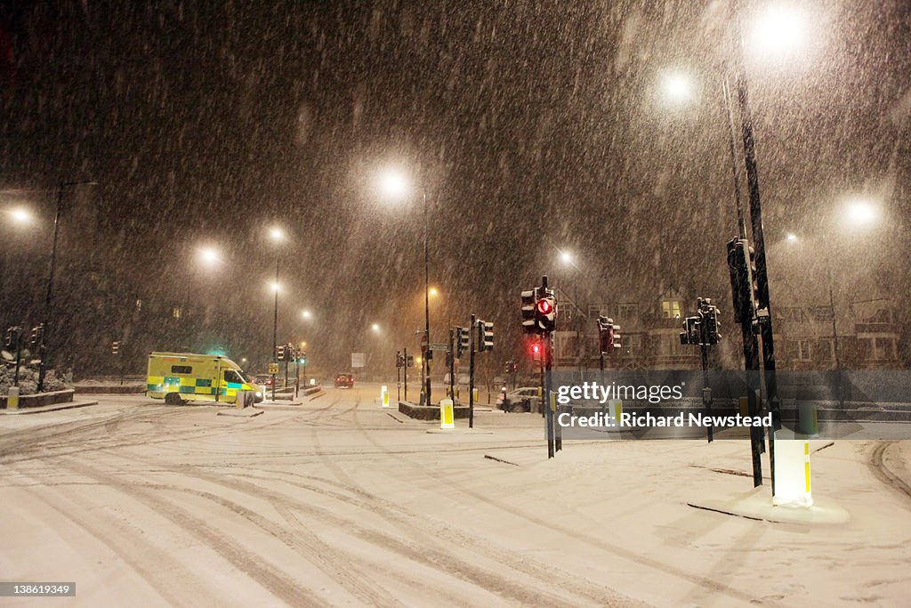 London snowfall