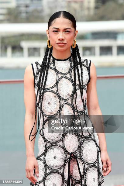 Actress Alexandra Masangkay attends the 'Codigo Emperador' photocall during the 25th Malaga Film Festival day 1 on March 18, 2022 in Malaga, Spain.