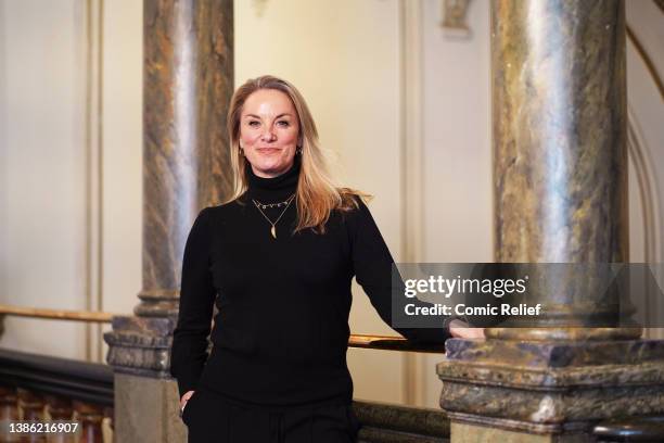 March 14 2022: Tamzin Outhwaite poses during the Red Nose Day 2022 Comic Opera on March 14,2022 in London, England. Comic Opera is back, and Comic...