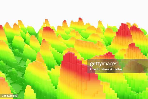 heatmap bar graph abstract background - weather data stock pictures, royalty-free photos & images