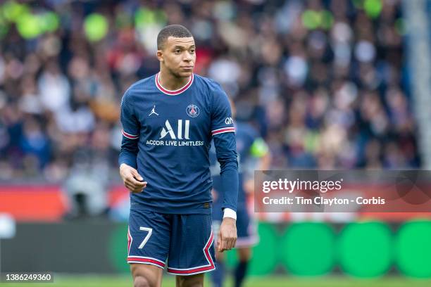 August 10: Kylian Mbappé of Paris Saint-Germain during the Paris Saint-Germain Vs Bordeaux, French Ligue 1 regular season match at Parc des Princes...