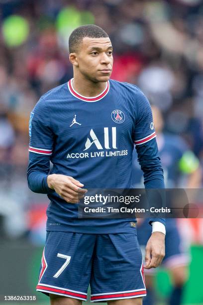 August 10: Kylian Mbappé of Paris Saint-Germain during the Paris Saint-Germain Vs Bordeaux, French Ligue 1 regular season match at Parc des Princes...