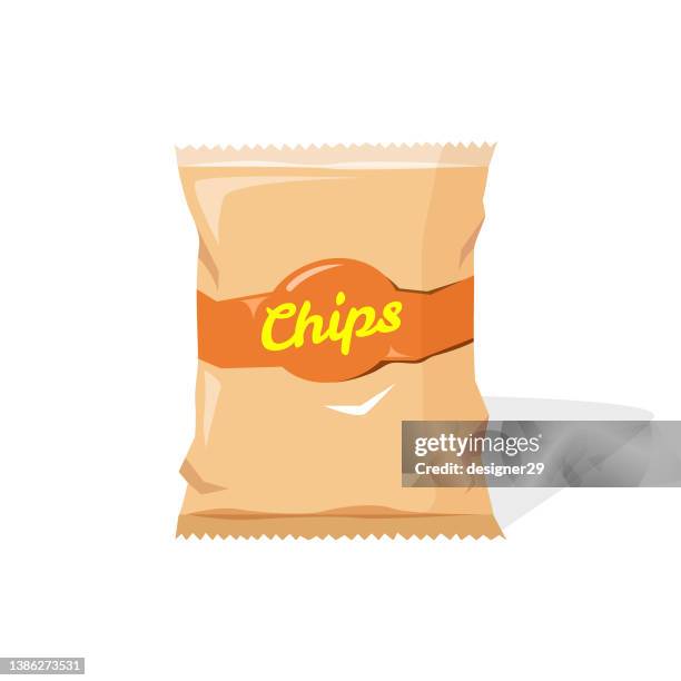 kartoffelchips icon vektor design. - zwischenmahlzeit stock-grafiken, -clipart, -cartoons und -symbole