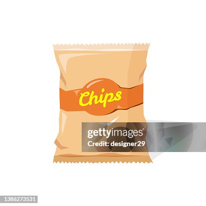 Potato Chips Icon Vector Design. Potato Chips Icon Vector Design.