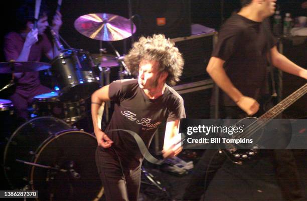 Bill Tompkins/Getty Images Cedric Bixler-Zavala, lead vocals of the band At The Drive In 1999 in New York City.