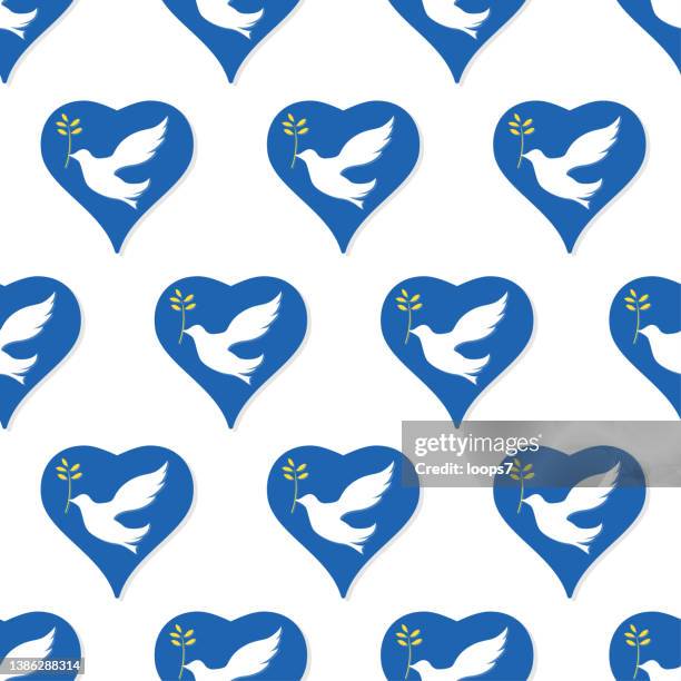 blue hearts on white background - brunch background stock illustrations