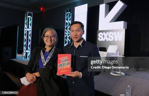 Madeline Hsu and Eddy Zheng attend "Eddy Zheng: The Prisoner, The Immigrant, the Son, the Activist" during the 2022 SXSW Conference and Festivals at...
