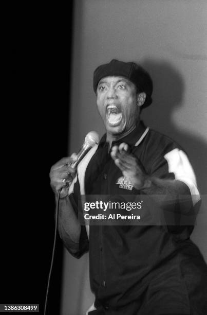 Comedian Ricky Harris performs at Russell Simmons' Def Comedy Jam on June 10, 1993 in New York City.