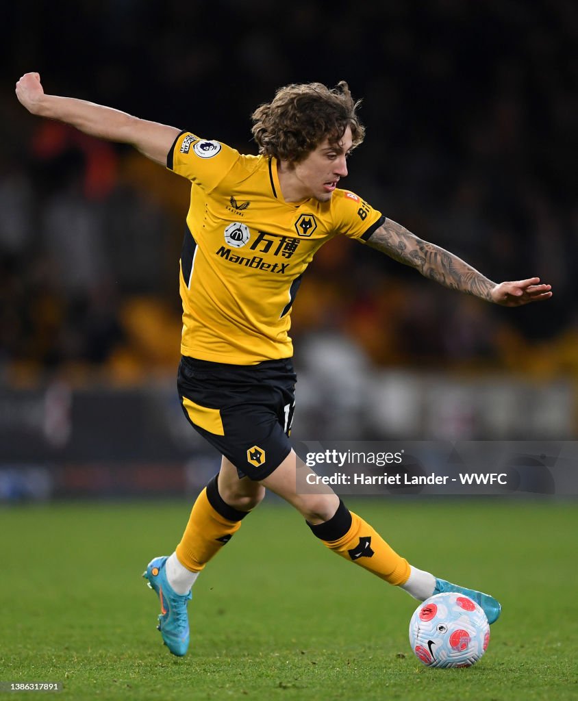 Wolves Silva Fabio Silva of Wolverhampton Wanderers runs with the ball during the ...