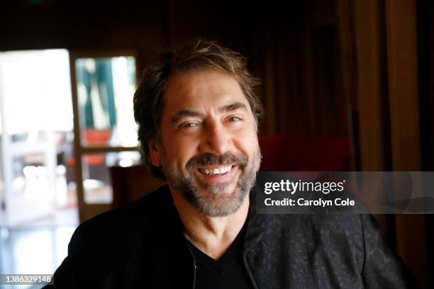 Actor Javier Bardem is photographed for Los Angeles Times on February 25, 2022 in Los Angeles, California. PUBLISHED IMAGE. CREDIT MUST READ: Carolyn...