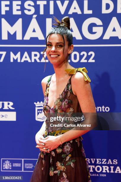 Actress Clara Alvarado attends the 25th Malaga Film Festival inauguration photocall at the Jose Maria Martin Carpena Stadium on March 18, 2022 in...