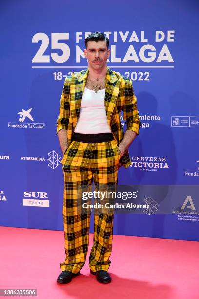 Fernando Valdivieso attends the 25th Malaga Film Festival inauguration photocall at the Jose Maria Martin Carpena Stadium on March 18, 2022 in...
