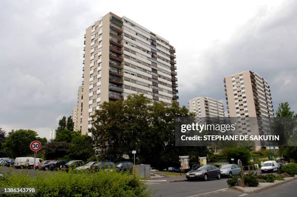 Vue prise le 18 juin 2006 de la cité des Larris de Fontenay-sous-Bois dont une vingtaine de jeunes hommes ont été mis en examen pour viols...