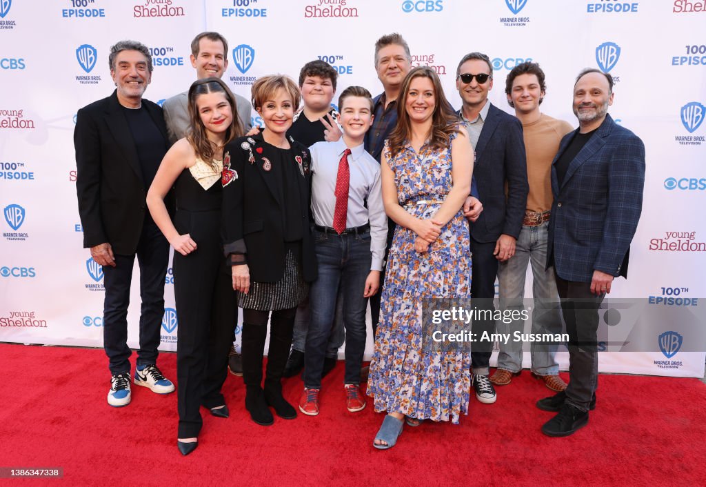 Chuck Lorre, Matt Hobby, Raegan Revord, Annie Potts, Wyatt McClure