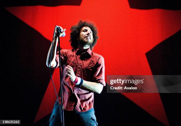 Zach De La Rocha of Rage Against The Machine performing live at Leeds Festival on 23rd August 2008.