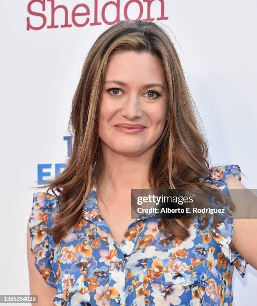 Zoe Perry attends the Premiere Of Warner Bros. 100th Episode Of "Young Sheldon" at Warner Bros. Studios on March 18, 2022 in Burbank, California.