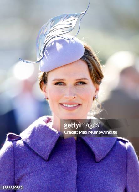 Francesca Cumani attends day 4 'Gold Cup Day' of the Cheltenham Festival at Cheltenham Racecourse on March 18, 2022 in Cheltenham, England.