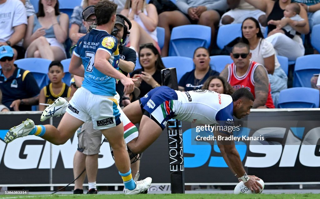 NRL Rd 2 - Titans v Warriors