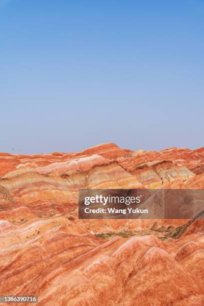 zhangye danxia national geological park - 砂岩 ストックフォトと画像