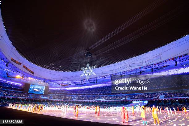 General view during the Closing Ceremony on day nine of the 2022 Beijing Winter Paralympics at Beijing National Stadium on March 13, 2022 in Beijing,...