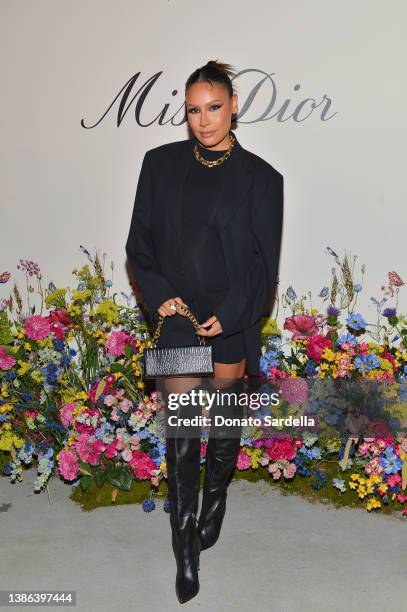 Desi Perkins attends the Miss Dior Millefiori Garden Pop-Up Opening on March 18, 2022 in Los Angeles, California.