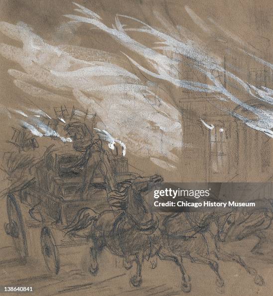 Fleeing The City During The Chicago Fire