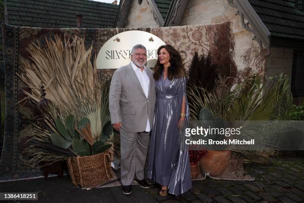 John Symond and Amber Symond attend The Silver Party on March 19, 2022 in Sydney, Australia. The Silver Party is an annual fundraising event for the...