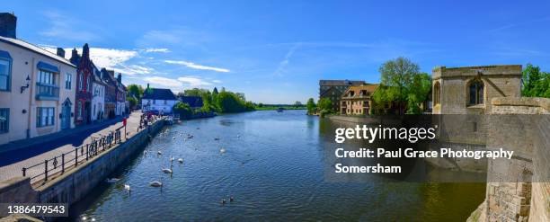 the old riverport, st. ives cambridgeshire, england. - cambridgeshire 個照片及圖片檔