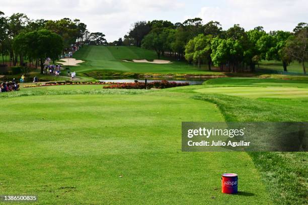 General view from the fifth tee during the third round of the Valspar Championship on the Copperhead Course at Innisbrook Resort and Golf Club on...