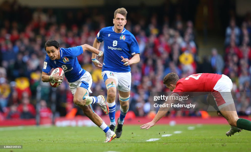 Wales v Italy - Guinness Six Nations