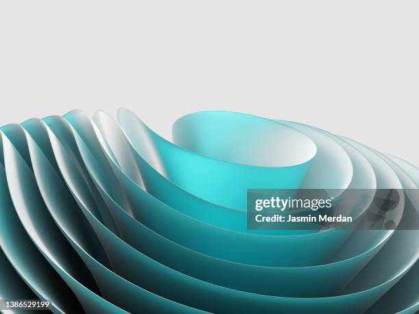 turquoise beautiful curves - blues development stock pictures, royalty-free photos & images