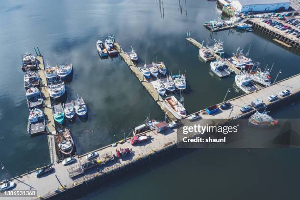 small town wharf - north cove stock pictures, royalty-free photos & images