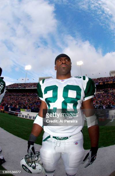 Running Back Curtis Martin is shown in action during the New York Jets vs Buffalo Bills game on November 7, 2004 at Ralph Wilson Stadium in Orchard...