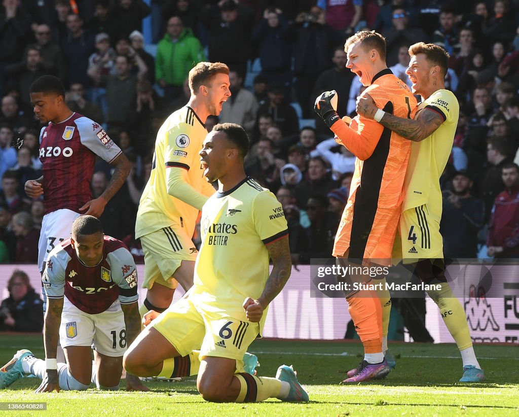 Aston Villa v Arsenal - Premier League