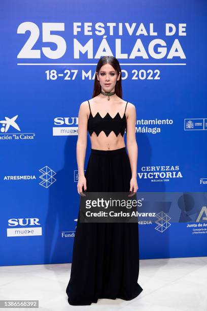Georgina Amoros attends the 'Canallas' premiere during the 25th Malaga Film Festival day 2 on March 19, 2022 in Malaga, Spain.
