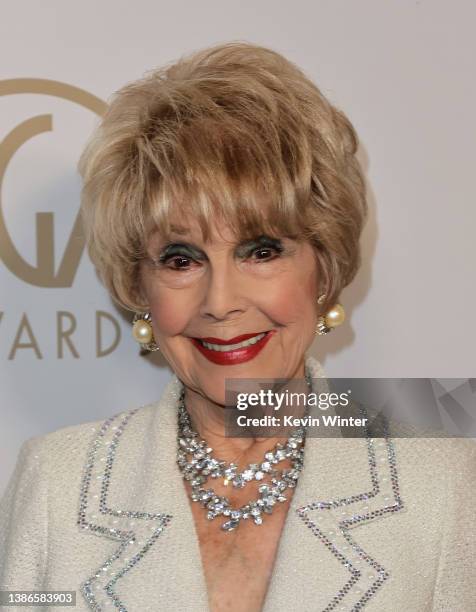 Karen Sharpe attends the 33rd Annual Producers Guild Awards at Fairmont Century Plaza on March 19, 2022 in Los Angeles, California.