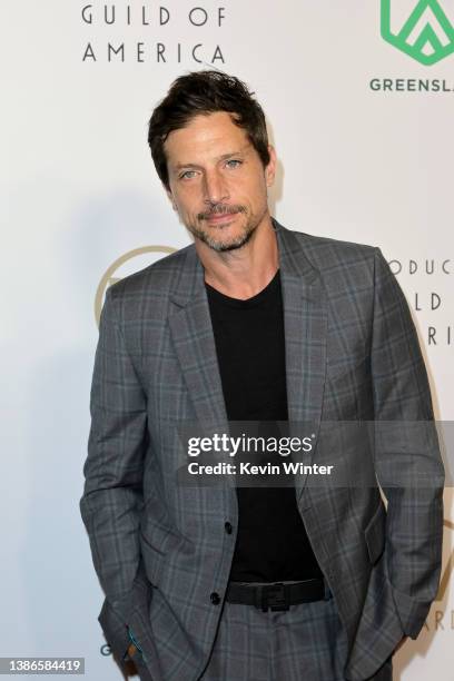 Simon Rex attends the 33rd Annual Producers Guild Awards at Fairmont Century Plaza on March 19, 2022 in Los Angeles, California.