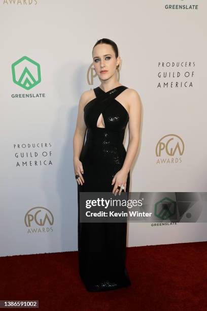 Rachel Brosnahan attends the 33rd Annual Producers Guild Awards at Fairmont Century Plaza on March 19, 2022 in Los Angeles, California.
