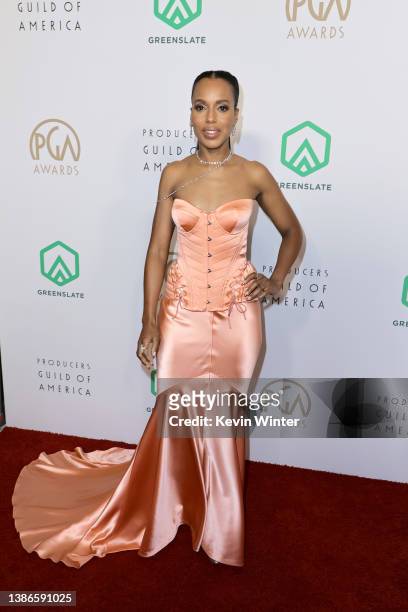 Kerry Washington attends the 33rd Annual Producers Guild Awards at Fairmont Century Plaza on March 19, 2022 in Los Angeles, California.
