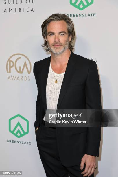 Chris Pine attends the 33rd Annual Producers Guild Awards at Fairmont Century Plaza on March 19, 2022 in Los Angeles, California.