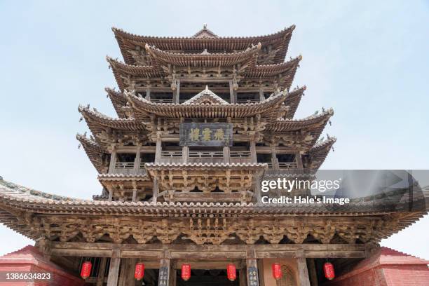 wanrong dongyue temple, yuncheng, shanxi province, china- may. 4, 2021:  wanrong dongyue temple in yuncheng - shanxi province stock pictures, royalty-free photos & images