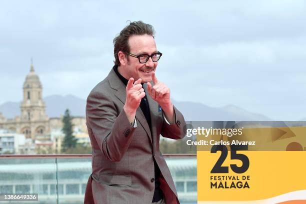 Actor Joaquin Reyes attends the 'Camera Cafe' photocall during the 25th Malaga Film Festival day 3 on March 20, 2022 in Malaga, Spain.