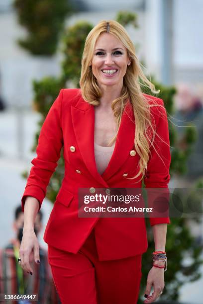 Actress Carolina Cerezuela attends the 'Camera Cafe' photocall during the 25th Malaga Film Festival day 3 on March 20, 2022 in Malaga, Spain.